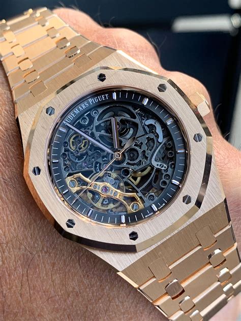 audemars piguet rose gold skeleton